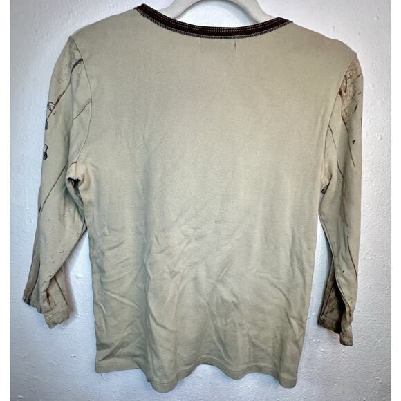 Vtg Y2K Vanilla Sugar Size Medium Western Whimsy Wild West Jeweled With Lace - Picture 5 of 8